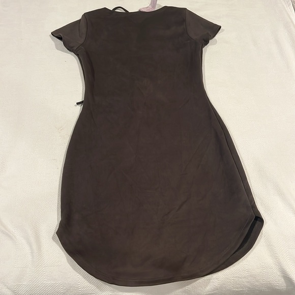 NWT Windsor dark grey Suede dress - Picture 4 of 4